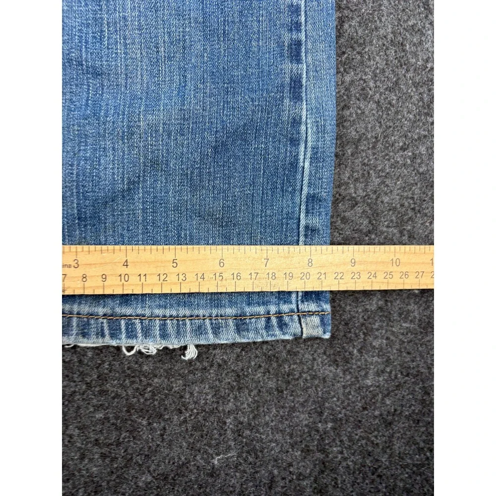 Levis 527 Slim Bootcut Jeans Mens 33x30 Light Wash Blue Denim 05527-0489